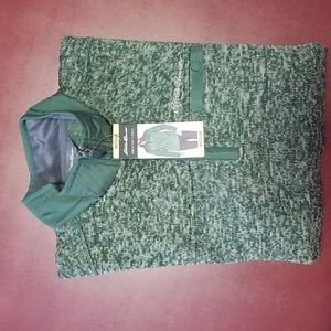 1/4 zip fleece pullover sweater